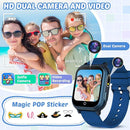 Waterproof Smart Watch for Kids Toys for Boys Age 5-12 with 32 Games, Dual Camera, Habit Tracking, Music Player, Video, Alarm Clock, HD Touchscreen Kids Smart Watch Birthday Gift for 3-12 Year Old by TinyTreasures Baby Boutique