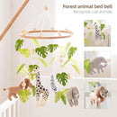 EERKEOD Baby Crib Mobile Baby Nursery Mobile Handmade Felt Forest Animal Mobile for Baby Boys and Girls Woodland Nursery Decor for Infant Bedroom Hanging Gender Neutral Baby Stuff by TinyTreasures Baby Boutique