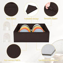 DIMJ Drawer Organizer 15 Pack - Foldable Baby Organizers and Storage & Dresser Organizer for Nursery, Bedroom, Closet - Nursery Organization Dresser Dividers for underwear, Sock, Bra, Belt, Tie, Brown by CozyNest Decor
