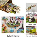 Jumbo Floor Puzzle for Kids, Large Jigsaw Puzzles 35 Piece for Kids Ages 3-5,Preschool Learning & Education Toys, Gifts for 4-8 Year Old Boys and Girls (Panda Animals) by TinyTreasures Baby Boutique