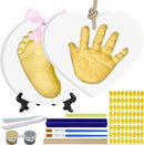 Baby Hand & Footprint Keepsake Kit - Personalized Handprint Footprint Ornament for Newborn Babies, New Mom Gifts, Baby Shower & Registry, Nursery Picture Frame, Pet Paw Print Ornament by TinyTreasures Baby Boutique
