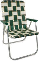 Lawn Chair USA Folding Aluminum Outdoor Patio Lawn Chair | Heavy-Duty Webbed Chairs for Camping, Sports, Beach, Yard & Tailgating | Lightweight Portable | Classic - Christmas Theme by GreenHaven Gardens