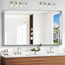 Silver Bathroom Mirror, 36x60 Inch Rectangular Deep Frame Mirror, Large Wall Mounted Bathroom Vanity Mirror Over Sink for Bedroom,Restroom, Living Room, Hangs Vertically or Horizontally by CozyNest Decor