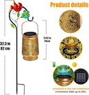 TEDOF Solar Lanterns Outdoor Waterproof,Cardinal Solar Lights Garden Decor Gifts for Mom Women Grandma Decoration Outside for Yard, Patio,Backyard,Porch by GreenHaven Gardens