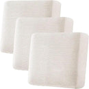 H.VERSAILTEX Super Stretch Individual Seat Cushion Covers - Sofa & Couch Cushion Slipcover Sets - Thick Jacquard Textured Twill Fabric (3 Piece XL, Ivory) by CozyNest Decor