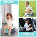 Portable Potty for Toddler Travel, Kids Travel Potty Training Chair with Travel Bag, Baby Potty Training Toilet for Outdoor and Indoor Easy to Clean (Blue) by Yszawmx, Includes 30 Replacement Bags by TinyTreasures Baby Boutique