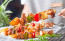 8 Inch Stainless Steel BBQ Skewers, Shish Kebab Kabob Skewers 12 pcs by GreenHaven Gardens