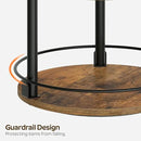 3-Tier Lazy Susan Organizer, Rotating Spice Rack, Spinning Organizer, Industrial Turntable Spice Rack Organizer for Cabinet, Kitchen Countertop, Pantry, Rustic Brown and Black SR23BR by CozyNest Decor