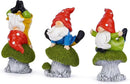 Hodao 3 PCS Spring Yoga Mushroom Gnomes Decoration Summer Elf Figurines Gifts for Home Spring Lively Garden Statues Decor for Outdoor, Mom, Mother (Green) by CozyNest Decor