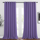 NICETOWN Bedroom Blackout Curtains Panels - Triple Weave Energy Saving Thermal Insulated Solid Grommet Blackout Draperies for Patio (80 inches by 108 Inch, Lilac Purple, Set of 2) by TinyTreasures Baby Boutique