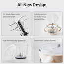 Baby Food Maker-Food Processor, Fruits, Vegetables, Meats, Potatoes, Avocados, Gift Package with A feeding spoon, A bib, A set of 4 separate food ice cube trays, and Two 200ml food storage by TinyTreasures Baby Boutique