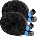 IPOW Heavy Duty Double Layer Design Saves 80% Water Leak Proof Soaker Hose, Drip Watering Hose for Garden, Lawn, Flower Bed, Vegetable Field (25 FT + 50 FT) by GreenHaven Gardens