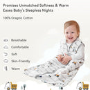 Baby Sleep Sack 0-6 Months 0.5 Tog Wearable Blanket Baby, 3 Pack 100% Cotton Lightweight Sleeping Sack with 2-Way Zipper for Newborn Infant Excavator by TinyTreasures Baby Boutique