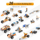 STEM Coding Robot Kits for Kids Ages 6+, 26-in-1 Educational Programmable Scratch Coding Robotics Kit, APP RC Robot Jeep Car Birthday Children's Day Gift for Boy Girls(400+ Pcs) by TinyTreasures Baby Boutique