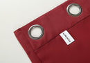 MIUCO Room Darkening Textured Blackout Curtains for Living Room 2 Panels 52x63 Inch Long Burgundy by TinyTreasures Baby Boutique