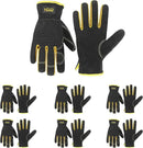HANDLANDY Leather Work Gloves for Men & Women, Reinforced Durable Garden Gloves, Cowhide Working Glove for Gardening by GreenHaven Gardens