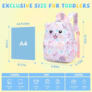 SUN EIGHT Toddler Backpack for Boys & Girls - Lightweight Kids Backpack for Preschool,Kindergarten & Travel,Cute Animal Design,Durable Small School Bag for Daycare (Ages 2-5) by TinyTreasures Baby Boutique