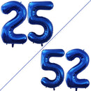 GOER Number 25 Balloons for 25th Birthday Party Decorations,42 Inch Jumbo Foil Helium 52 Balloons for 52nd Birthday Party Decoration (Blue) by TinyTreasures Baby Boutique