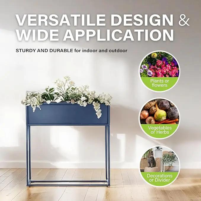 Cocoyard Elevated Planter Box - 28 Inch Durable Raised Garden Bed for Herbs and Flowers - Stylish Tall Rectangular Planter for Outdoor Plants for Patio Decor & Backyard Gardening, photo 3 of 6