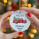 Personalized Baby First Christmas Ornament 2025 - Custom Ornament for New Baby - Babies Name Keepsake - Sweet Gift for Parents - Newborn, New Mom, Dad Gifts On Christmas, Birthday by TinyTreasures Baby Boutique