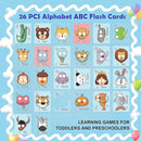 26 PCS Alphabet ABC Flash Cards with Animal Masks, Alphabet mask Cards, Giant Letter ABC Animal Faces Flash Learning Flashcards, Interactive Education Games, Learn Letters (Multicolor, 1Pcs) by TinyTreasures Baby Boutique