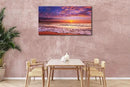 Beach Wall Art Sunset Canvas Pictures, Seascape Theme Art Wall Pictures, Coastal Ocean Wave Paintings,Modern Cloud Artwork for Bedroom Living Room Bathroom Home Office Decorations 20X40 Inches by CozyNest Decor