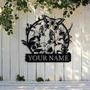 Custom Butterfly Metal Sign,Personalized Butterfly House Number Signs,Personalized Gardener Name Sign,Garden Patio Wall Decor (Style-4) by GreenHaven Gardens