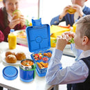Bento Lunch Box Set With 10oz Soup Thermo, Leak-proof Lunch Containers with 4 Compartment, Kids Hot Thermo Food Jar/Insulation Lunch Bag, Food Containers for School （Blue） by TinyTreasures Baby Boutique