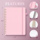 Planner 2025-2026 Weekly and Monthly, July 2025 - June 2026, Hardcover Spiral Bound with Tabs, Inner Pocket, A5 (6.3"x8.5") - Ideal for Teachers, Students & Professionals, Pink by TinyTreasures Baby Boutique
