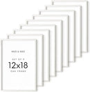 HAUS AND HUES Standalone White Oak Frames Set of 9-12x18 by CozyNest Decor