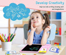 Rylai Toddler Toys Talking Flash Cards, Kindergarten Learning Resources 510 Sight Words with Drawing Tablet for Speaking Doodling, Sensory Toys for Kids with Autism, Boys Girls 2 3 4 5 6, Pink by TinyTreasures Baby Boutique