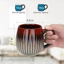 CosyCorner Ceramic Coffee Mugs Set, 17 oz Large Coffee Cups for Home and Office, Ceramic Cup for Coffee & Tea（A×4 pcs） by CozyNest Decor