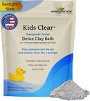 Kids Clear Detox Clay Bath, 100% Pure Sodium Bentonite - Cleansing and Purifying, by -Evenbetternow LLC – 0.5 lb (8 oz) Sample/Trial Size by CozyNest Decor