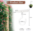 Ceiling Hooks for Hanging Plants 8P 2.5inches White by GreenHaven Gardens