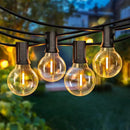 50FT LED G40 Globe String Lights, Shatterproof Outdoor Patio String Lights with 50+2 Dimmable Edison Bulbs, 50 Backyard Hanging Bistro Light Waterproof for Balcony Party Wedding Market Cafe by CozyNest Decor