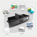 HOMELUX THEORY 2pc Under Bed Storage Containers, Bedroom Under the Bed Drawer Storage Organizer with Bins and Lids, Large Underbed Clothes Storage Box Ideal for Blanket, Fabric, & Shoes (Dark Gray) by CozyNest Decor