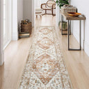 Lahome Boho Carpet Runners for Hallway 2x10 Washable Non-Slip Runner Rug Non-Shedding Lightweitht Long Kitchen Carpet, Oriental Distressed Print Floor Mat for Entrance Laundry Room Foyer by TinyTreasures Baby Boutique