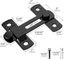 2PCS 180 Degree Matte Black Bifold Latch Flip Sliding Barn Door Latches, Gate Latch for Barn Door, Sliding Door, Pet Door, Garage, Bathroom, Window, Outdoor by TinyTreasures Baby Boutique