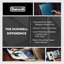 Dunwell Photo Album 8x10 (Blue) with Black Mounting Paper, 8 x 10 Photo & Art Portfolio Presentation Book, 24 Clear Sleeves, Each Shows 48 Pages, Professional Photography Book for Pictures, Artwork by TinyTreasures Baby Boutique