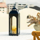Bdor 16 Inches Metal and Tempered Glass Candle Lantern - Premium Outdoor Lantern, Decorative Lanterns with Handcrafted Design for Patio, Garden & Indoor Decor by CozyNest Decor