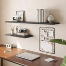 Wall Shelf Set of 2,Dark Wood Floating Shelves 36 in W x 10 in D x 1 in H, Wooden Floating Wall Shelf with Invisible Brackets for Living Room/Bedroom/Bathroom/Kitchen Storage and Decor by CozyNest Decor