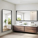 Black Bathroom Mirror, 72x36 Inch Rectangular Deep Frame Mirror, Large Wall Mounted Bathroom Vanity Mirror Over Sink for Bedroom,Restroom, Living Room, Hangs Vertically or Horizontally by CozyNest Decor