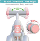 Baby Balance Bike Toys for 12-36 Months Kids Toy Boy and Girls Gifts Toddler Best First Birthday Gift Children Walker No Pedal Infant 4 Wheels Bicycle (Classic, Pink) by TinyTreasures Baby Boutique