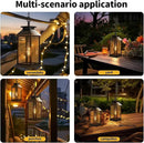 2 Pack Hanging Solar Lanterns Glass Solar Lights Outdoor Waterproof Upgraded Solar and 2 AA Batteries Powered, for Outside Porch, Patio and Indoor Tables, Mantelpiece by CozyNest Decor