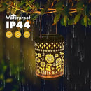 Kaixoxin 2 Pack Solar Garden Decor Metal Lantern Sunflower Table Lamp Bronze Outdoor Dercoration Great Gift for Women Mon Grandma Hanging Lights for Patio Courtyard Garden by GreenHaven Gardens