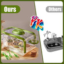 Kids Plant Growing Kit, Kids Gardening Greenhouse Growing Kit with Drip Irrigation and Grow Lights, Science STEM Toys Terrarium Kit for Boys Girls 3 4 5 6 7 8 Year Old,Kids Flower Growing Kit by TinyTreasures Baby Boutique