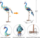 Nacome Metal Peacock Statues for Garden Decor: Outdoor Sculptures Clearance Lawn Ornaments for Patio Balcony Front Backyard - Unique Gifts for Grandma Mom by GreenHaven Gardens