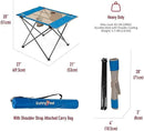 SUNNYFEEL Outdoor Folding Table | Lightweight Mesh Compact Camping Table, Roll Up Top 2 People Portable Camp Tables with Carry Bag for Picnic/Cooking/Beach/Travel/BBQ by GreenHaven Gardens