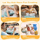 Pottery Wheel for Kids: Complete Pottery Painting Kit for Beginners - Adjustable Speed & Detachable Turntable - Pottery Tools and Art Supplies - Crafts Kits for 6 7 8 9 10 11 12 Year Old Girls & Boys by TinyTreasures Baby Boutique