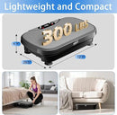 Vibration Plate Exercise Machine, Full Body Shaker Workout Vibration Plate for Lymphatic Drainage Weight Loss, Waver Vibrating Fitness Platform with Resistance Bands, Low Noise Home Fitness for Adults by CozyNest Decor